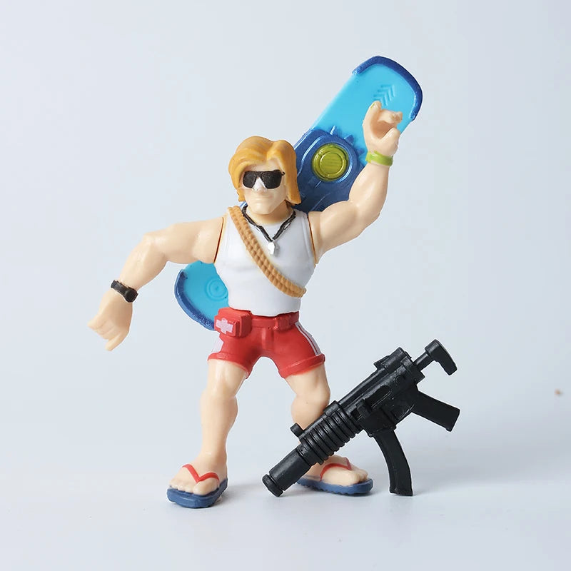 Kaufe 3 und erhalte 1 gratis – Fortnite-Actionfiguren mit Waffen und Werkzeugen (Peely, Skull Trooper, Fishstick, Blackheart)