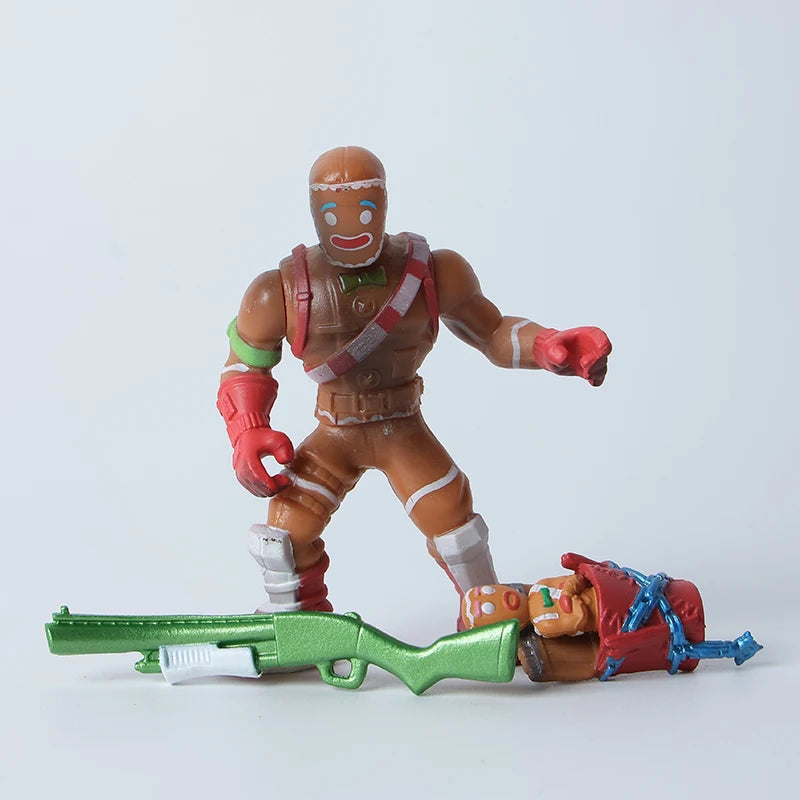 Kaufe 3 und erhalte 1 gratis – Fortnite-Actionfiguren mit Waffen und Werkzeugen (Peely, Skull Trooper, Fishstick, Blackheart)