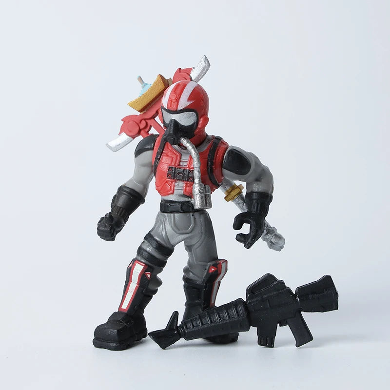 Kaufe 3 und erhalte 1 gratis – Fortnite-Actionfiguren mit Waffen und Werkzeugen (Peely, Skull Trooper, Fishstick, Blackheart)