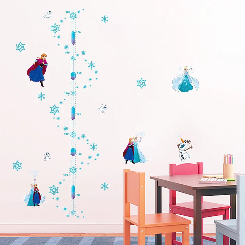 Süße Olaf Elsa Königin Anna Prinzessin Anime Wandaufkleber Kinder Home Dekoration