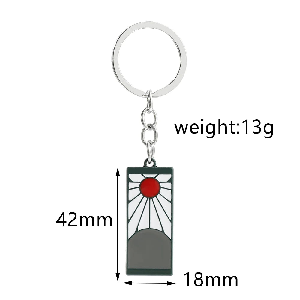 Dämon Slayer Anhänger Set Kamado Tanjirou Halskette Anime Ohrringe Cosplay Schmuck