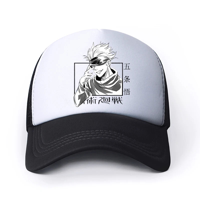 Casquette de baseball Jujutsu Kaisen Satoru Gojo – Chapeau de papa unisexe avec dessin animé