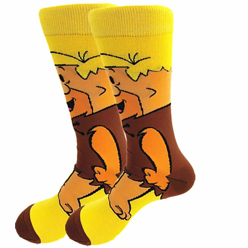 Cartoon-Langsocken – Fröhliche Anime-Crew-Socken mit coolen Street-Fashion-Designs