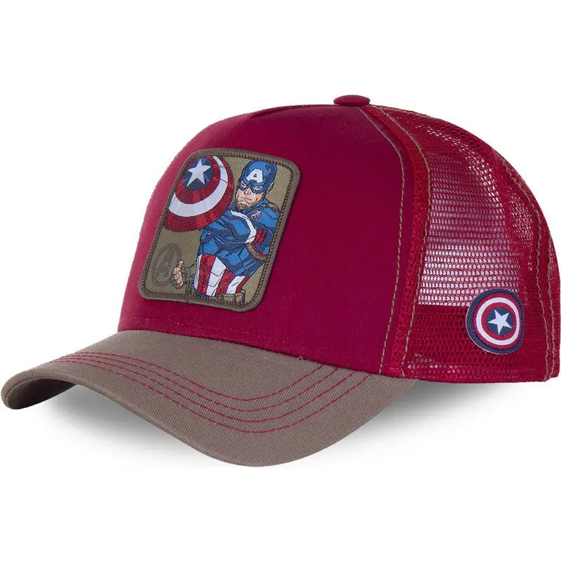 Casquette de baseball à rabat Disney Marvel Star Wars Anime Cartoon – Casquette de camionneur unisexe Hip Hop Dad Mesh