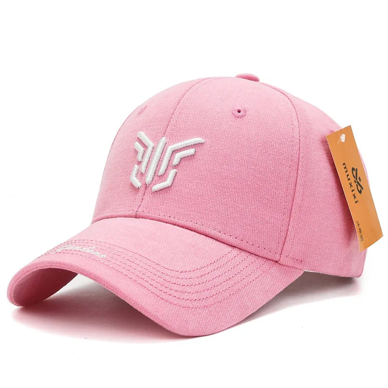 Modische Unisex-Baseballkappe, bestickter Sonnenhut aus massivem Baumwollgewebe, Snapback, Hip-Hop-Angelhut für Teenager