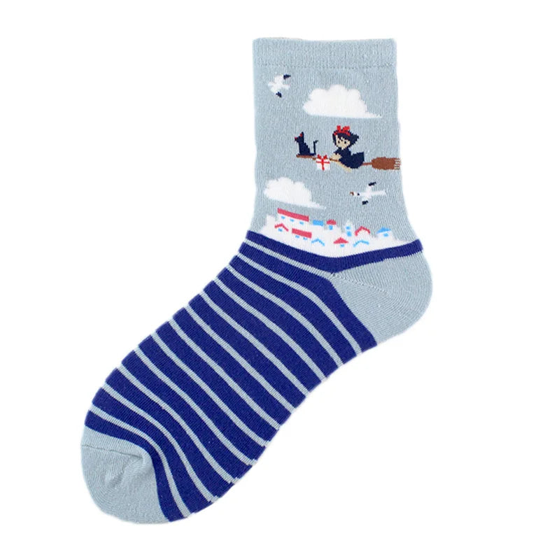 Koreanische süße lustige Totoro Avocado Pizza Bier Sushi Planet Happy Kawaii Socken