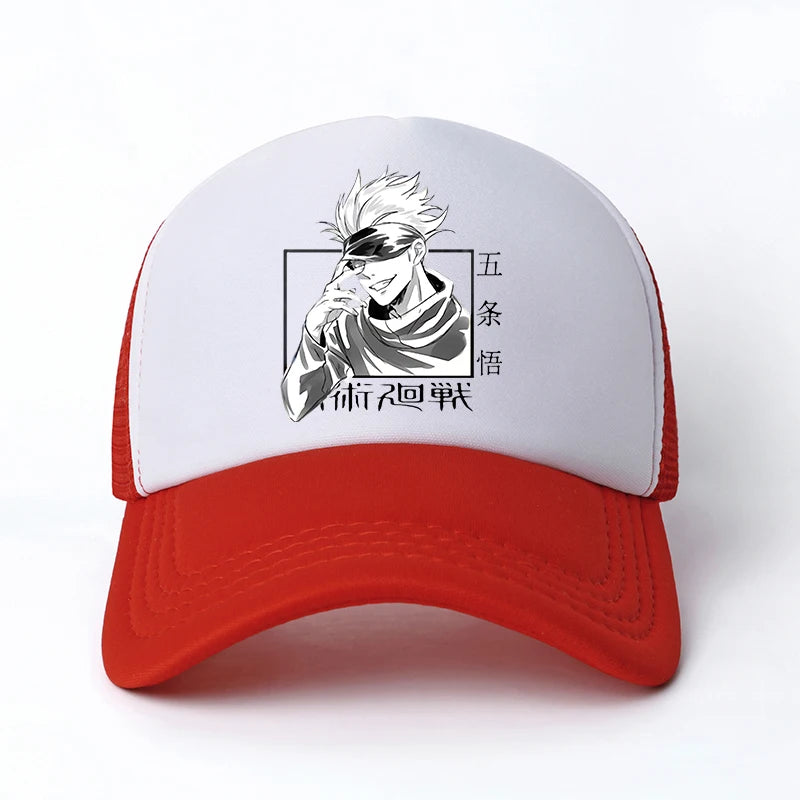 Casquette de baseball Jujutsu Kaisen Satoru Gojo – Chapeau de papa unisexe avec dessin animé