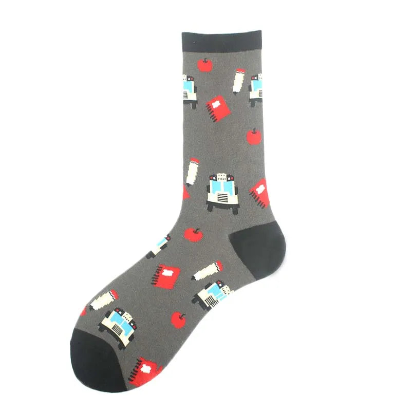 Happy Design Lustige Socken Schaf Bier Dinosaurier Muster