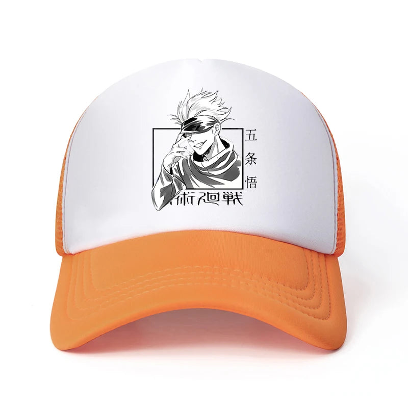 Casquette de baseball Jujutsu Kaisen Satoru Gojo – Chapeau de papa unisexe avec dessin animé