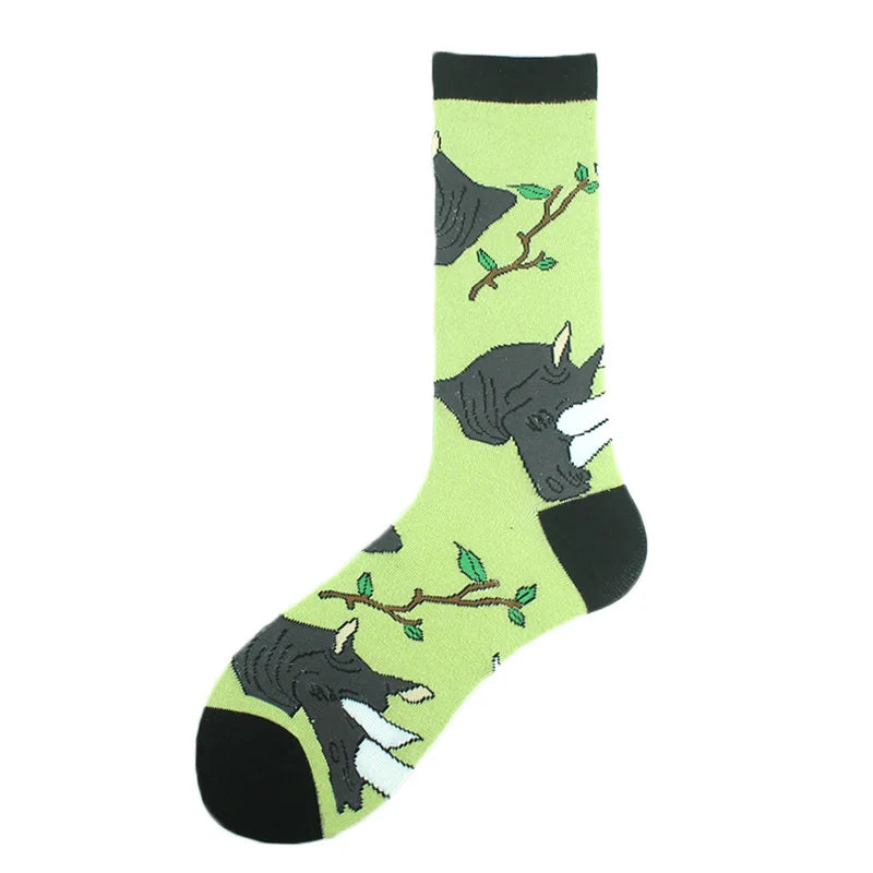 Happy Design Lustige Socken Schaf Bier Dinosaurier Muster
