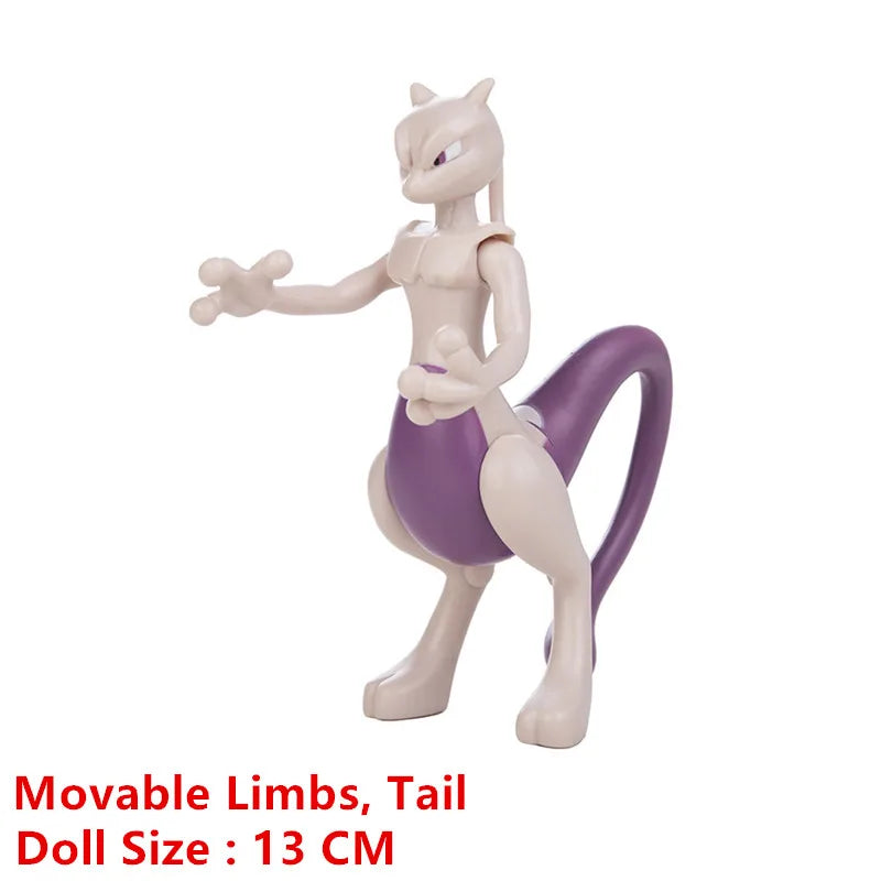 Pokemon 4-13Cm Neue Cartoons Film Anime Figur Pikachu Mewtwo Action Modell Spielzeug