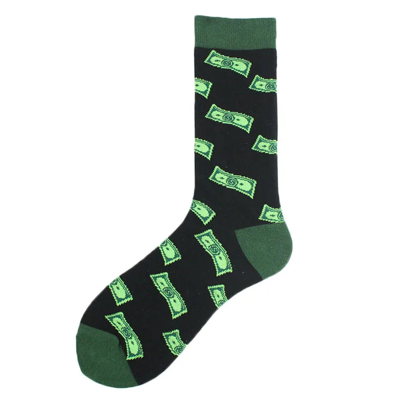 Baumwolle Glücklich Lustige Socken Männer Alien Planet Shark Verrückte Design Sokken