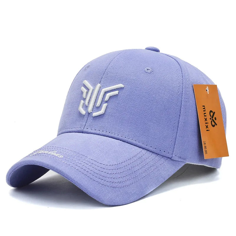Modische Unisex-Baseballkappe, bestickter Sonnenhut aus massivem Baumwollgewebe, Snapback, Hip-Hop-Angelhut für Teenager