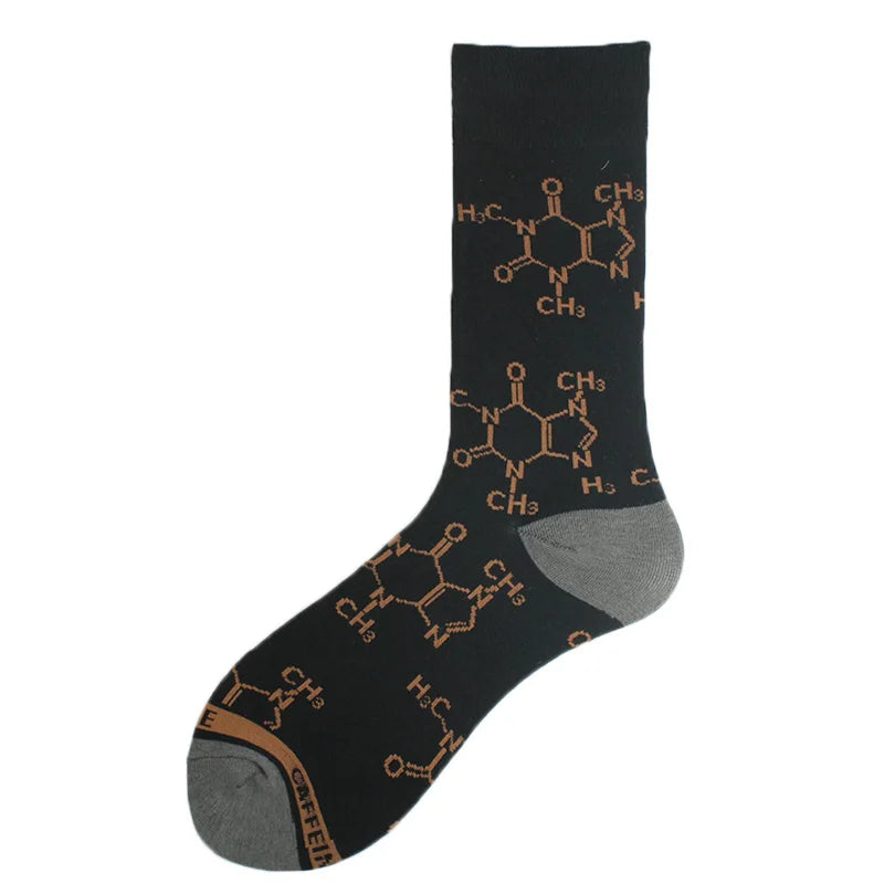 Chaussettes pour hommes Dinosaure Astronaute Planète Crew Harajuku