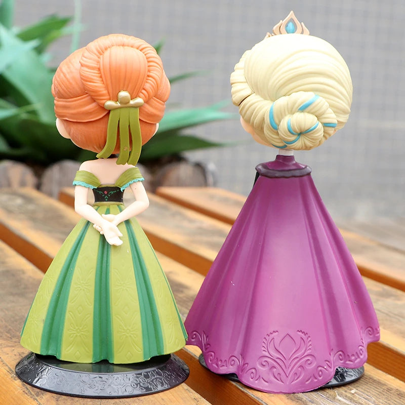 Figuren von Prinzessin Anna und Elsa aus „Die Eiskönigin“ – PVC-Modellpuppen in 4 Stilen, Sammlerstück, Geburtstagsgeschenk, Spielzeug für Kinder