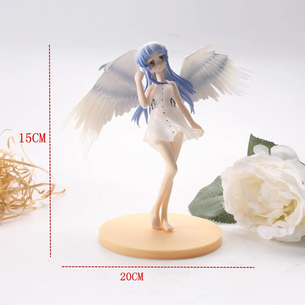 "24cm Yosuga no Sora PVC Anime Figure - Cute White Suspender Skirt | Ideal Gift for Girls"