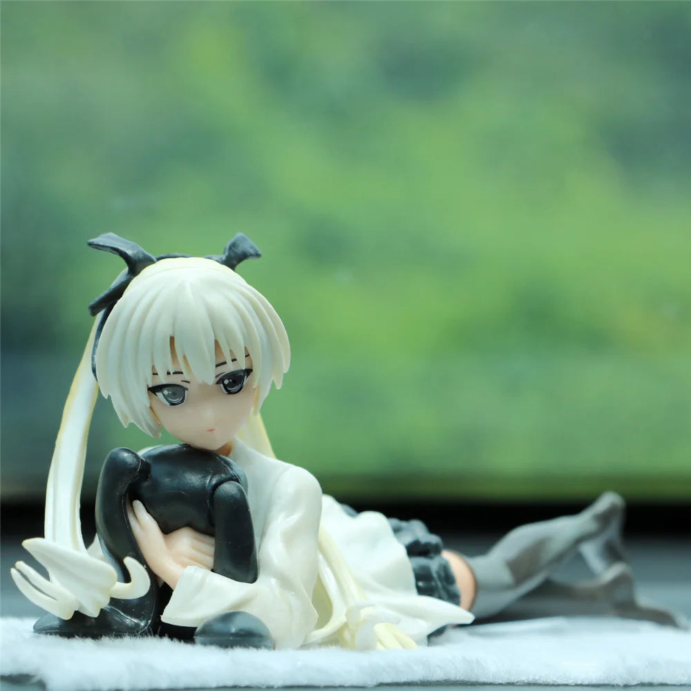 "24cm Yosuga no Sora PVC Anime Figure - Cute White Suspender Skirt | Ideal Gift for Girls"