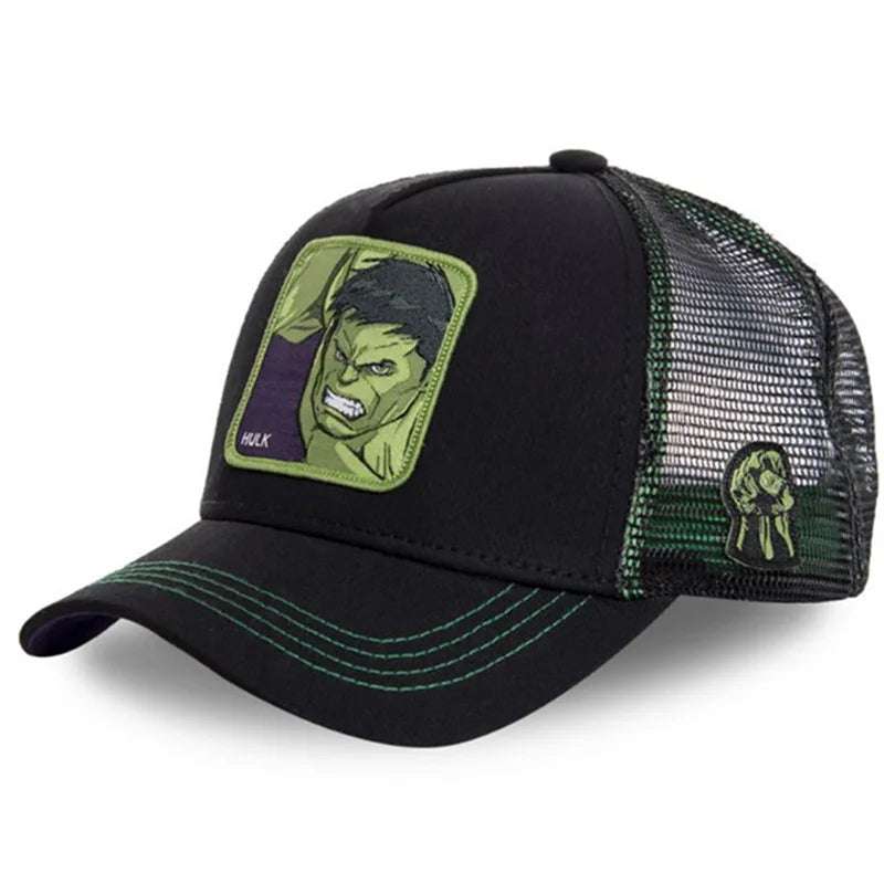 Casquette de baseball à rabat Disney Marvel Star Wars Anime Cartoon – Casquette de camionneur unisexe Hip Hop Dad Mesh