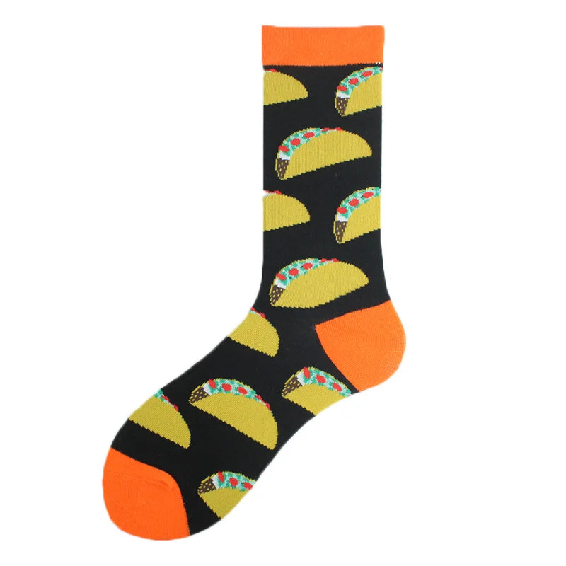 Chaussettes pour hommes Dinosaure Astronaute Planète Crew Harajuku