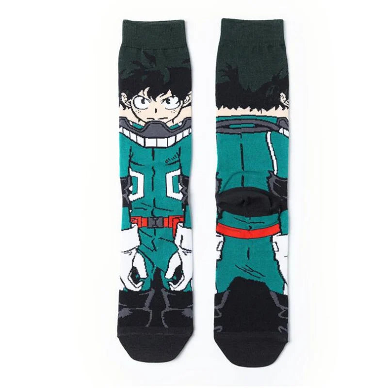 My Hero Academia Crew-Socken – Izuku, All Might, Bakugou und Todoroki Cosplay-Charaktersocken
