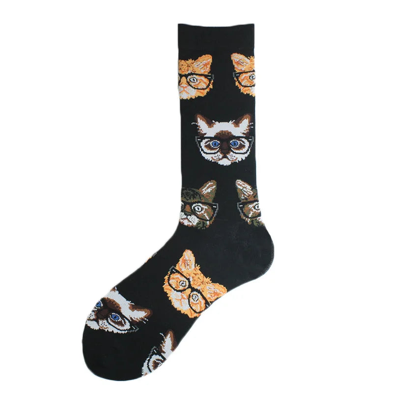 Chaussettes pour hommes Dinosaure Astronaute Planète Crew Harajuku