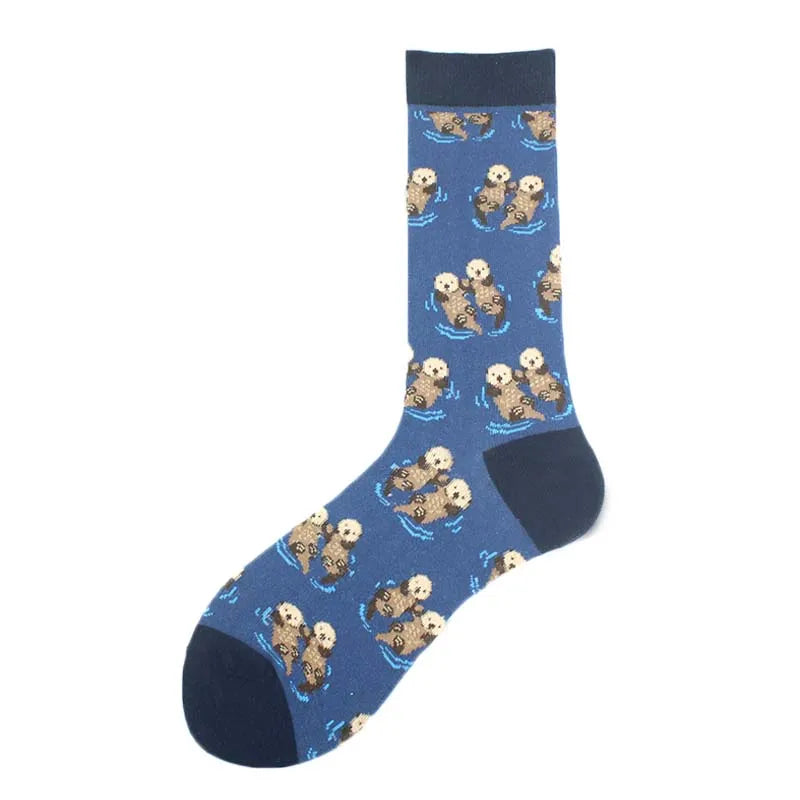 Happy Design Lustige Socken Schaf Bier Dinosaurier Muster