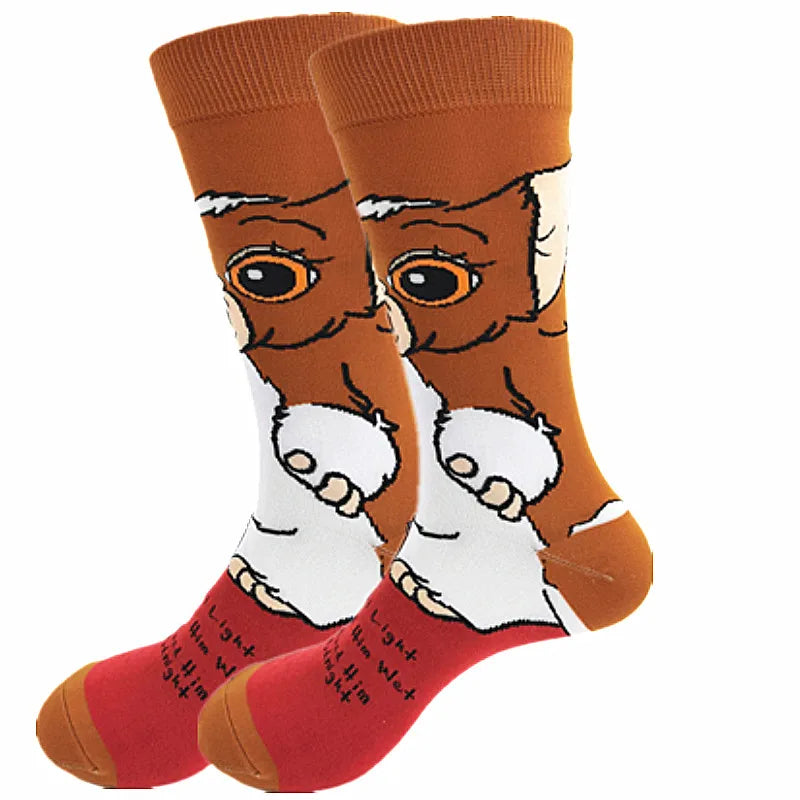 Cartoon-Langsocken – Fröhliche Anime-Crew-Socken mit coolen Street-Fashion-Designs
