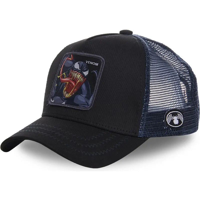 Casquette de baseball à rabat Disney Marvel Star Wars Anime Cartoon – Casquette de camionneur unisexe Hip Hop Dad Mesh
