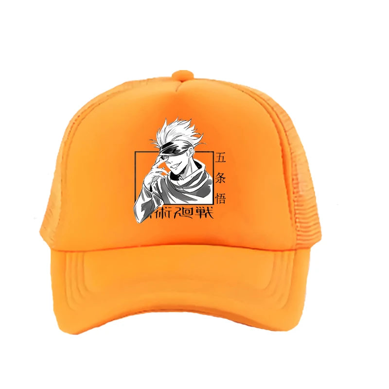 Casquette de baseball Jujutsu Kaisen Satoru Gojo – Chapeau de papa unisexe avec dessin animé