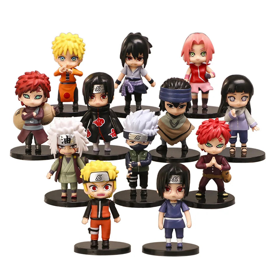 12 Naruto Shippuden Q-Version-Figuren – Hinata, Sasuke, Itachi und mehr