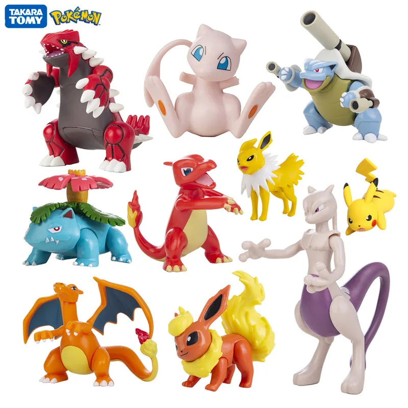 Pokemon 4-13Cm Neue Cartoons Film Anime Figur Pikachu Mewtwo Action Modell Spielzeug