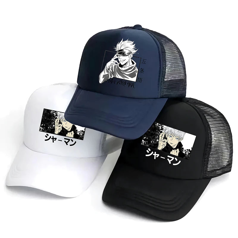 Casquette de baseball Jujutsu Kaisen Satoru Gojo – Chapeau de papa unisexe avec dessin animé