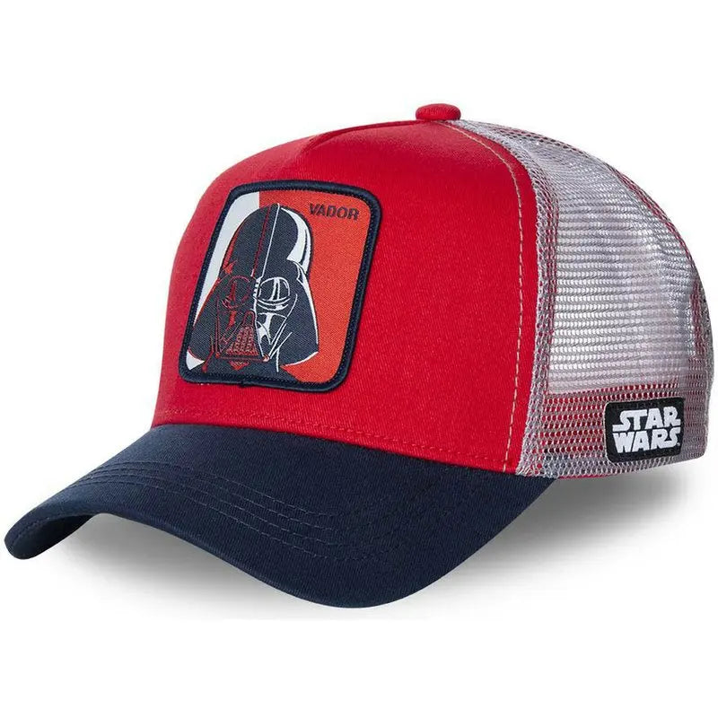 Casquette de baseball à rabat Disney Marvel Star Wars Anime Cartoon – Casquette de camionneur unisexe Hip Hop Dad Mesh