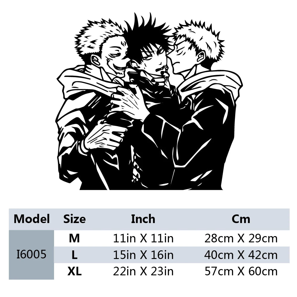 New Design Anime Jujutsu Kaisen Wall Stickers Removable Vinyl