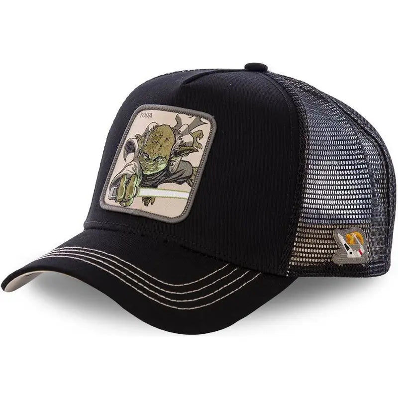 Casquette de baseball à rabat Disney Marvel Star Wars Anime Cartoon – Casquette de camionneur unisexe Hip Hop Dad Mesh