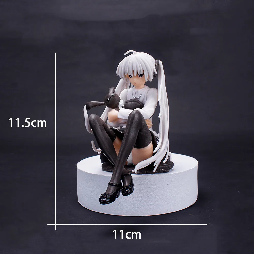 "24cm Yosuga no Sora PVC Anime Figure - Cute White Suspender Skirt | Ideal Gift for Girls"