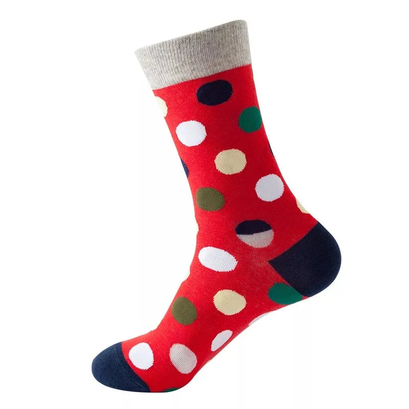 Combed Cotton Hip-Hop Socks – Harajuku Fruit, Animal & Oil Painting Designs