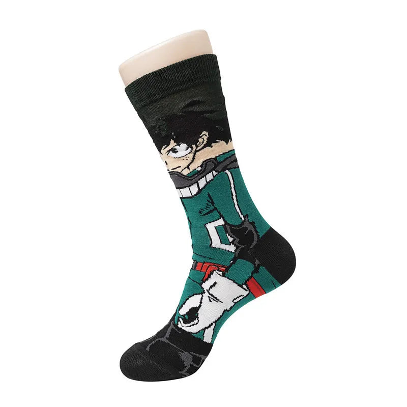 My Hero Academia Crew-Socken – Izuku, All Might, Bakugou und Todoroki Cosplay-Charaktersocken