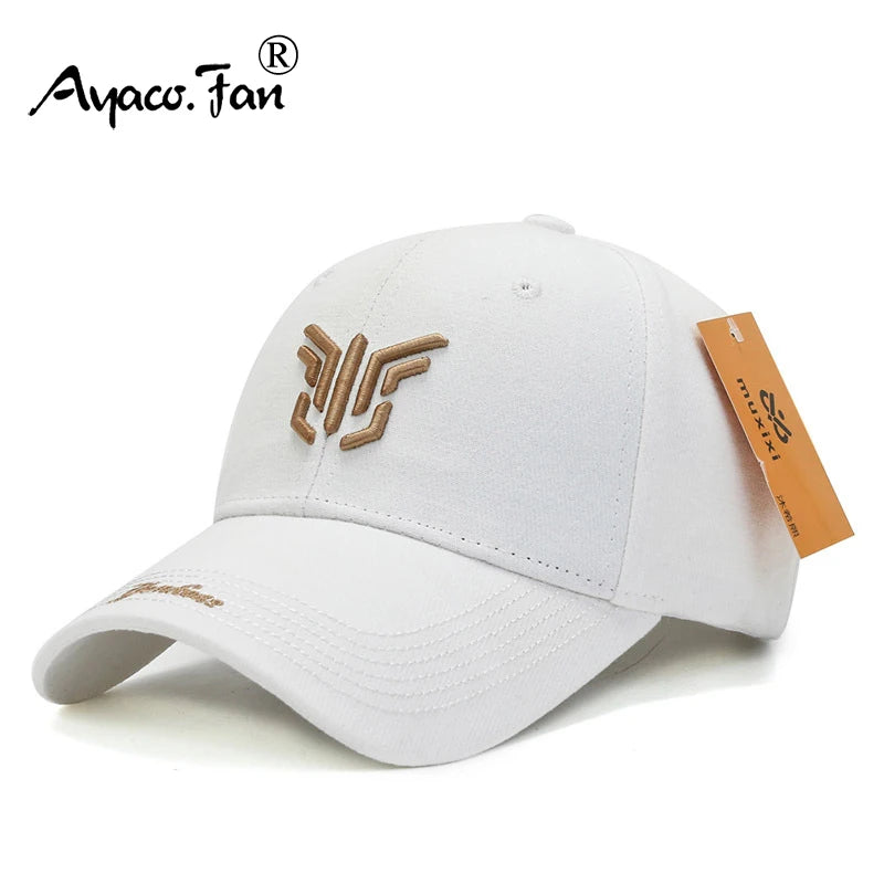 Modische Unisex-Baseballkappe, bestickter Sonnenhut aus massivem Baumwollgewebe, Snapback, Hip-Hop-Angelhut für Teenager