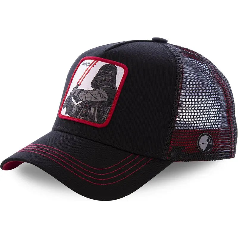Casquette de baseball à rabat Disney Marvel Star Wars Anime Cartoon – Casquette de camionneur unisexe Hip Hop Dad Mesh