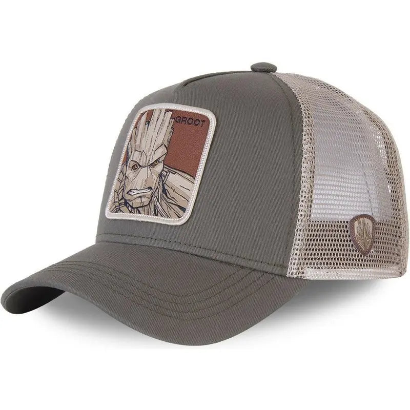 Casquette de baseball à rabat Disney Marvel Star Wars Anime Cartoon – Casquette de camionneur unisexe Hip Hop Dad Mesh