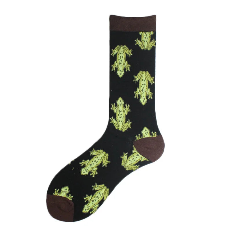Chaussettes pour hommes Dinosaure Astronaute Planète Crew Harajuku