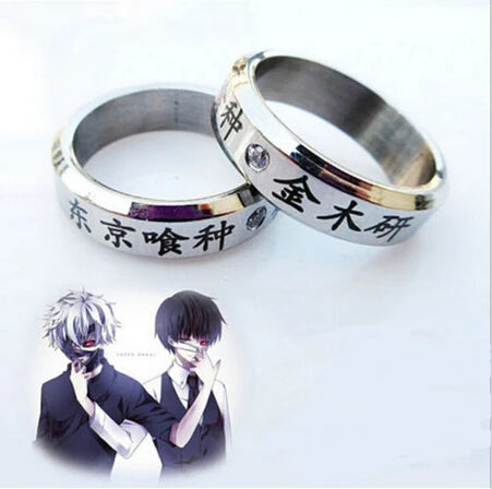 Cosplay Anime FÜR Tokyo Ghoul Ken Kaneki Titan Stahl Ring