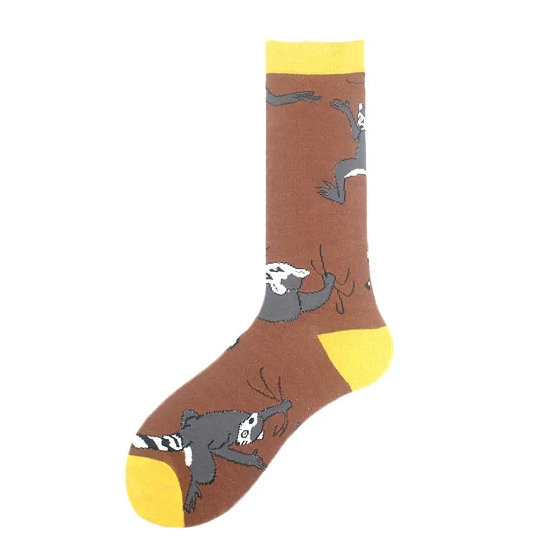 Fröhliche, lustige Unisex-Socken – Medizinische Zähne und Schafmuster, Hip-Hop-Skateboard-Stil