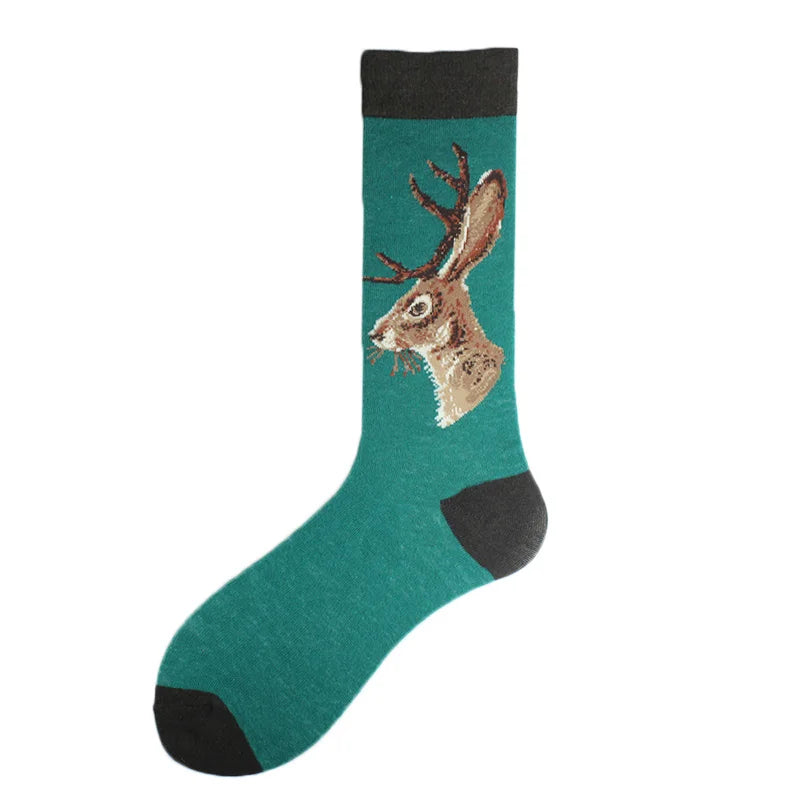 Chaussettes pour hommes Dinosaure Astronaute Planète Crew Harajuku