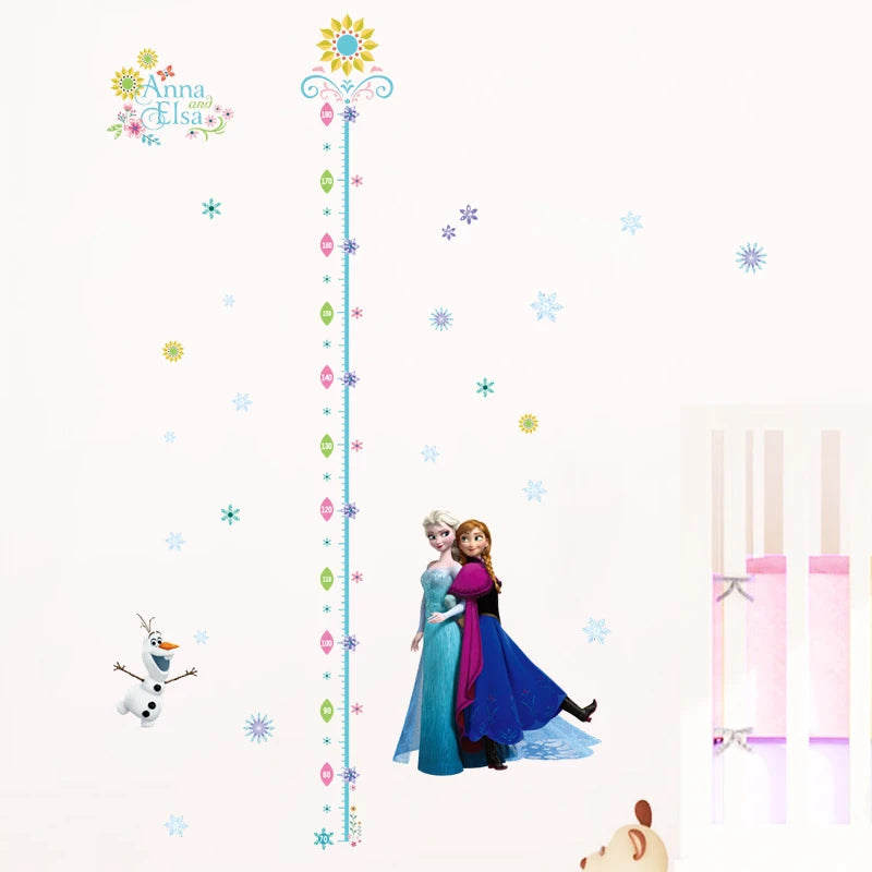 Süße Olaf Elsa Königin Anna Prinzessin Anime Wandaufkleber Kinder Home Dekoration