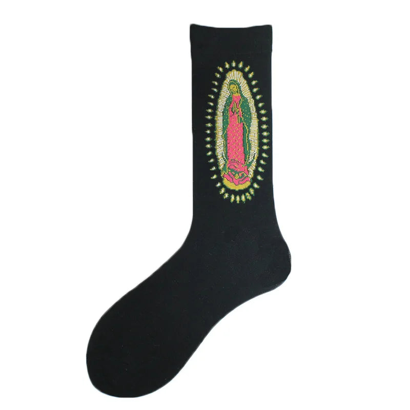 Chaussettes pour hommes Dinosaure Astronaute Planète Crew Harajuku