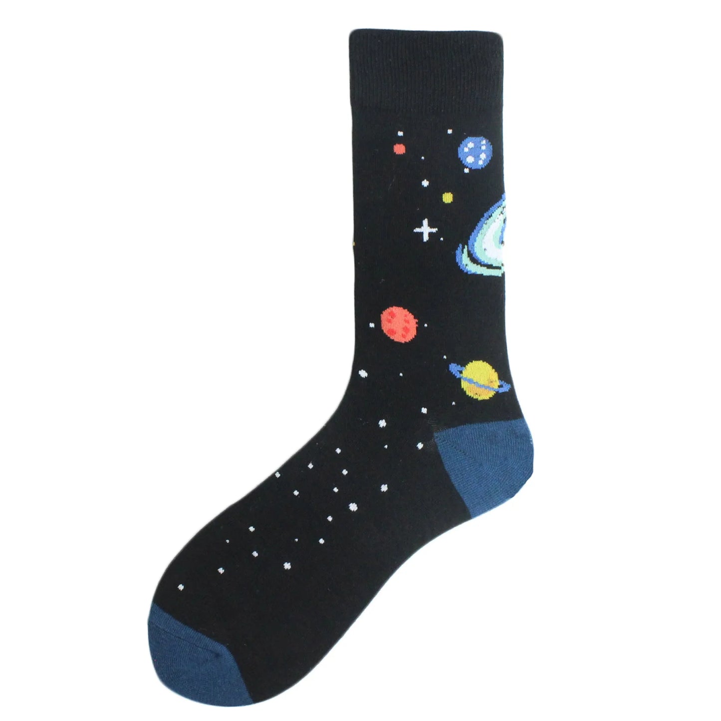 Chaussettes pour hommes Dinosaure Astronaute Planète Crew Harajuku
