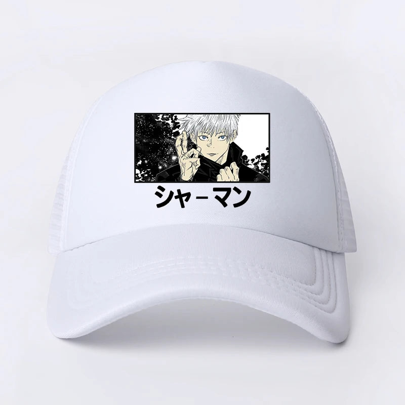 Casquette de baseball Jujutsu Kaisen Satoru Gojo – Chapeau de papa unisexe avec dessin animé