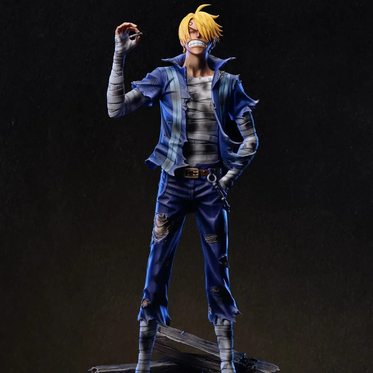 30 cm große One Piece Zoro-, Luffy- und Sanji-Actionfigur – PVC-Sammelstatue